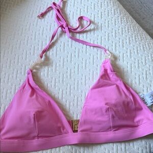Reiss Pink Triangle Halter Bralette